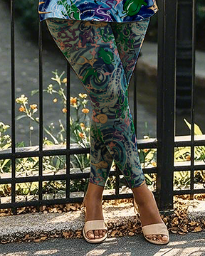 Women's ocean pattern T-Shirt & Pants
