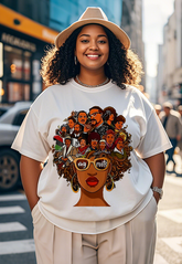 proud African women Women's Plus Size T-shirts