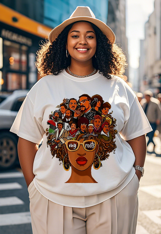 proud African women Women's Plus Size T-shirts