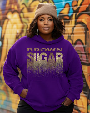 Women's Plus Size Brown Sugar Long Sleeve Hoodie